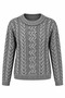 Silver Sparkling Hair Knit Sweater