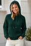 Women's Hooded Long Sleeve Lace-Up Soft Textured Relaxed Fit Casual Elegant Daily Green Knitwear Sweater - 5