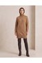 Women's Turtleneck Long Sleeve Plain Knitwear Tunic Dress - 2