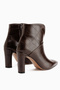 Janis Brown Croco Heeled Women's Boots - 5