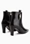 Gina Black Heeled Women's Boots - 6
