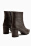 Amalia Genuine Leather Brown Heeled Women's Boots - 6