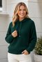 Women's Hooded Long Sleeve Lace-Up Soft Textured Relaxed Fit Casual Elegant Daily Green Knitwear Sweater - 2