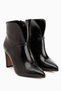 Janis Black Crocodile Heeled Women's Boots - 3