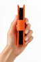 Orange Accordion Card Holder with Snap Fasteners, Multi-Compartment, 10 Card Capacity, Credit Card Organizer - 3