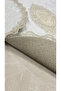 Isola Bella Non-Slip Base, Dowry Velvet Lace Detailed 2-Piece Super Luxury Oval Bath Mat Set - 4