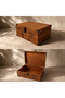Retrol Wooden Keepsake Box 24 X 16 X 10 cm Handmade Storage Box with Clip