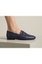 Genuine Leather Matte Iconic Buckle Loafer Women's Shoes