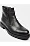 Jf-25992 Men's Genuine Leather and Fur Lined Double Zipper Casual Boots - 2