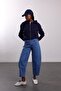 Navy Blue Hooded Knitwear Cardigan 151275 - 3