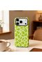 Compatible with iPhone 18 Pro - Green Leopard, Dual Layer Cover, Glossy Surface Protective Case - 4