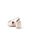 Chelsea 60 Block Heel Sandals - Light Beige - 3