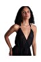 Beach Walk Teddy Jumpsuit, Deep Neckline, Gold Detail, Elegant Design - 3