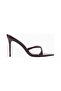 Donatella 100 Patent Leather Look Vegan Leather Thin Heeled Women's Sandals, Stylish and Elegant