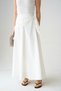 White Scarf Detailed Side Zipper Midi Skirt - 6
