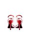 Mixer 115 Red Leather Sandals, 115mm High Heels Elegant Design - 4