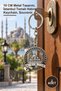2 Pieces Metal Sultanahmet Keychain – 10 cm Metal Design, Istanbul Themed Souvenir, Keychain, Souvenir