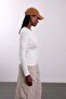 Ecru Snap Fastener Long Sleeve T-Shirt 2680 - 5