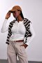 Ecru Snap Fastener Long Sleeve T-Shirt 2680 - 3