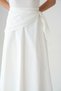 White Scarf Detailed Side Zipper Midi Skirt - 8