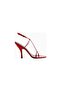Mixer 115 Red Leather Sandals, 115mm High Heels Elegant Design