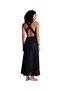 Beach Walk Long Dress with Crossed Back Detail and Gold Accessories - 3
