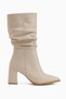 Marcie Beige Women's Bellows Boots