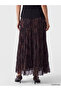 Alita City Lcw Studio Purple Chiffon Patterned Midi Women's Skirt with a Difference - 5