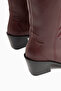 Hero Burgundy Embroidered Cowboy Boots - 8