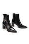 Thick Heel Pointed Toe Boots with Shiny Tassel Accessories - 2