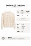 Zigzag Lace Embroidered Knitwear Sweater Cream - 4
