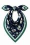 4-Piece Women's Scarf Special Series Set Women's Scarf Stylish Patterned Neck Scarf Hair and Bag Accessory Colorful Scarf - 4