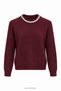 Stone Pendant Detailed Knitwear Sweater Burgundy