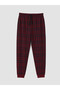 Quality Pieces from Çelebi Store Standard Fit Checkered Embroidered Men's Pajama Bottom - 6