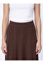 Esvab • Modern & Distinctive Waist Drawstring Hair Braid Embroidered Knitwear Skirt - 3