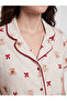 Shirt Roba Collar Printed Maternity Pajama Set for Style Seekers from Uzg Store - 3