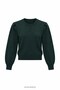Hmm Padded Knitwear Blouse Khaki