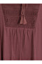 Two Mt Shop Quality Lcw Grace Pink Combed Cotton Embroidered Tie Collar Long Sleeve Women's Blouse - 6