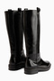 Judy Black Flat Sole Women's Boots - 6