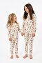Girl's Christmas Themed Bowknot Long Sleeve Pajama Set - 5