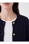 Esvab • Modern & Distinctive Hair Braid Embroidered Women's Knitwear Cardigan - 3