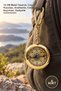 4 Pieces Brass Compass Keychain – 12 cm Metal Design, Pocket Compass, Keychain, Compass Keychain, Gift