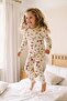 Girl's Christmas Themed Bowknot Long Sleeve Pajama Set - 2