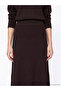 Esvab • Modern & Distinctive A-Line Knitwear Skirt with Waist Cord - 3