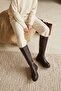 Women's Revo Matte Bitter Brown Leather Pull-On Boots - 2