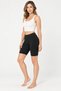 Women's 2-Piece Cotton Modal Jacquard Waisted Above-Knee Biker Leggings Stretchy - 5