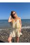 Yellow Brode Detailed Strappy Blouse - 3