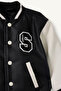 Water Repellent Embroidered College Black Baby Boy Coat H0344A5/Bk56 - 2