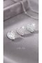 Zircon Stone Heart Air Conditioner Grill Ornament Set of 3 – Silver Color Car Interior Decoration - 5
