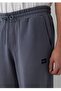 Normal Bel Jeans, Regular Straight Elasticated Leg Men's Anthracite Sweatpants - 4